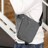 Men Oxford Fabric Messenger Sports Wallet Adjustable Strap Outdoor Traveling