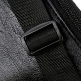 Men PU Leather Belt Fanny Pack Bum Waist Pouch Zip Bag