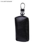 PU Leather Zipper Key Wallet Unisex Car Key Holders
