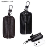 PU Leather Zipper Key Wallet Unisex Car Key Holders