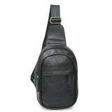 Men PU Leather Chest Bag Satchel Pack CrossBody Messenger Shoulder Bag
