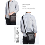 Men PU Leather Shoulder Business Crossbody Bags Handbags Bag Men Laptop Briefcas
