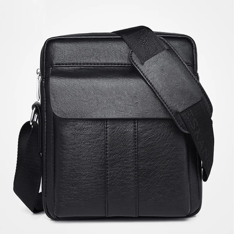 Men PU Leather Shoulder Business Crossbody Bags Handbags Bag Men Laptop Briefcas