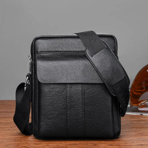 Men PU Leather Shoulder Business Crossbody Bags Handbags Bag Men Laptop Briefcas