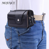 Waterproof PU Waist Bag Mobile Phone Belt Pouch for Outdoor Sports
