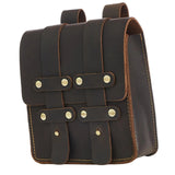 Medieval Style Dark Brown Phone Case PU Leather Fanny Pack