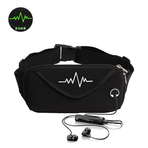 Unisex Printed Waist Bag for Travelling and Biking