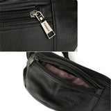 Men Retro Leather Waist Bags High Quality Cowskin Fanny Pack
