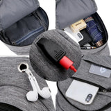 Men's Reflective Sports Waist Bag Messenger Pack Travel Shoulder Bag