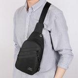 Men's Reflective Sports Waist Bag Messenger Pack Travel Shoulder Bag
