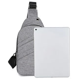 Men's Reflective Sports Waist Bag Messenger Pack Travel Shoulder Bag