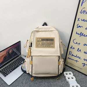 Men School Bag Sports College Students Backpack Large Capacity Nylon