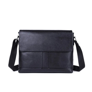 Men Shoulder Bag Cow Leather Messenger Sling Bag