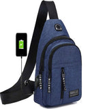 Men Shoulder Bags Nylon Waist Packs Sling Bag Crossbody Outdoor Sport Shoulder C