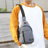 Nylon Shoulder Bag Crossbody Sling Outdoor Sport Chest Canvas Messenger Bag