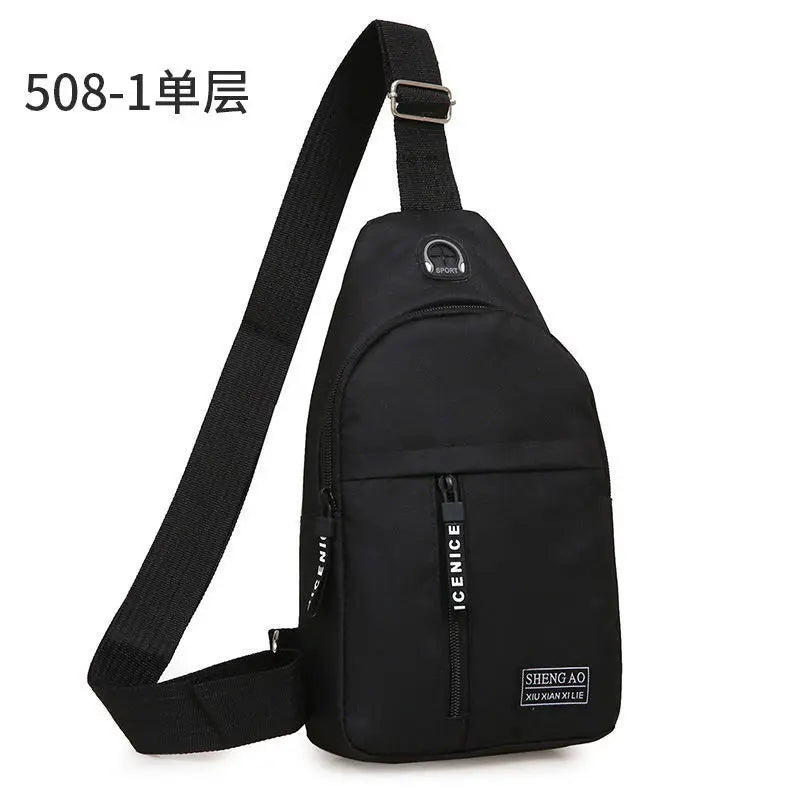 Men Shoulder Bags Nylon Waist Packs Sling Bag Crossbody Outdoor Sport Shoulder C