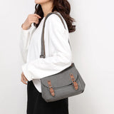 Canvas Crossbody Messenger Bag Student Travel Shoulder Bag