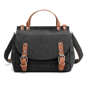 Canvas Crossbody Messenger Bag Student Travel Shoulder Bag