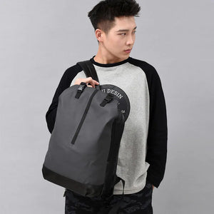 High Capacity Business Backpack for Men, Waterproof Gray