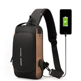 Men Sling Backpack Cross body Chest Bag Anti-theft Travel Motorcycle Rider