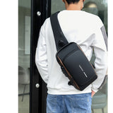 Men Sling Backpack Cross body Chest Bag Anti-theft Travel Motorcycle Rider