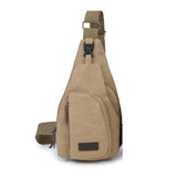 Men Sling Bag Chest Cross Body Shoulder Canvas Messenger Pack Travel Hiking