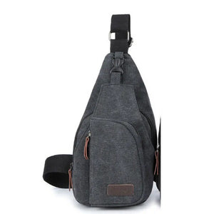 Men Sling Bag Chest Cross Body Shoulder Canvas Messenger Pack Travel Hiking