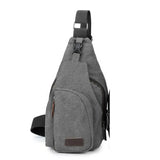 Men Sling Bag Chest Cross Body Shoulder Canvas Messenger Pack Travel Hiking
