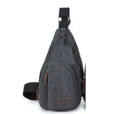 Men Sling Bag Chest Cross Body Shoulder Canvas Messenger Pack Travel Hiking