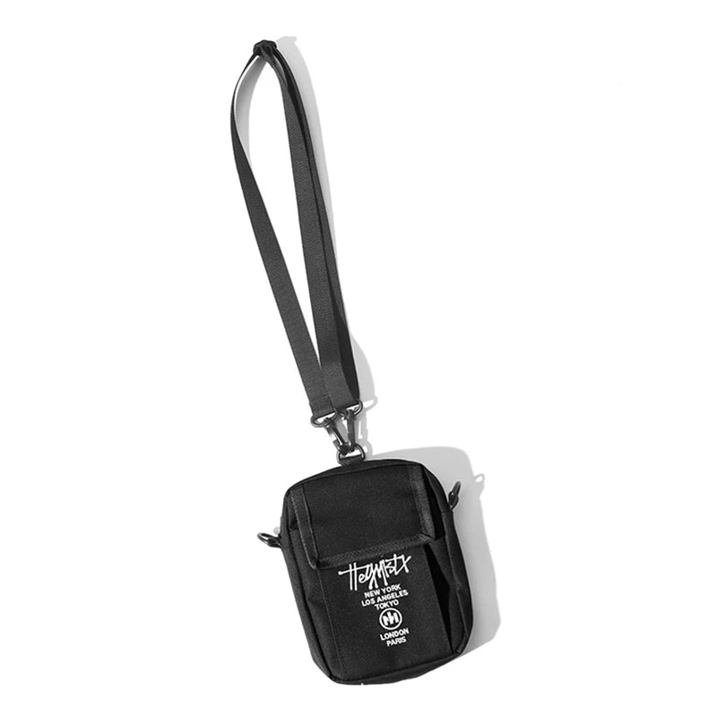 Men Sling Bag Mini Crossbody Bag Phone Purse Boy Canvas Messenger 030261