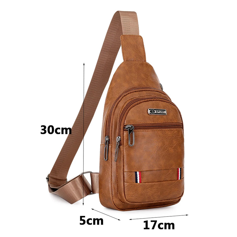 Small Backpack with Earphone Hole Soft PU Leather Rucksack
