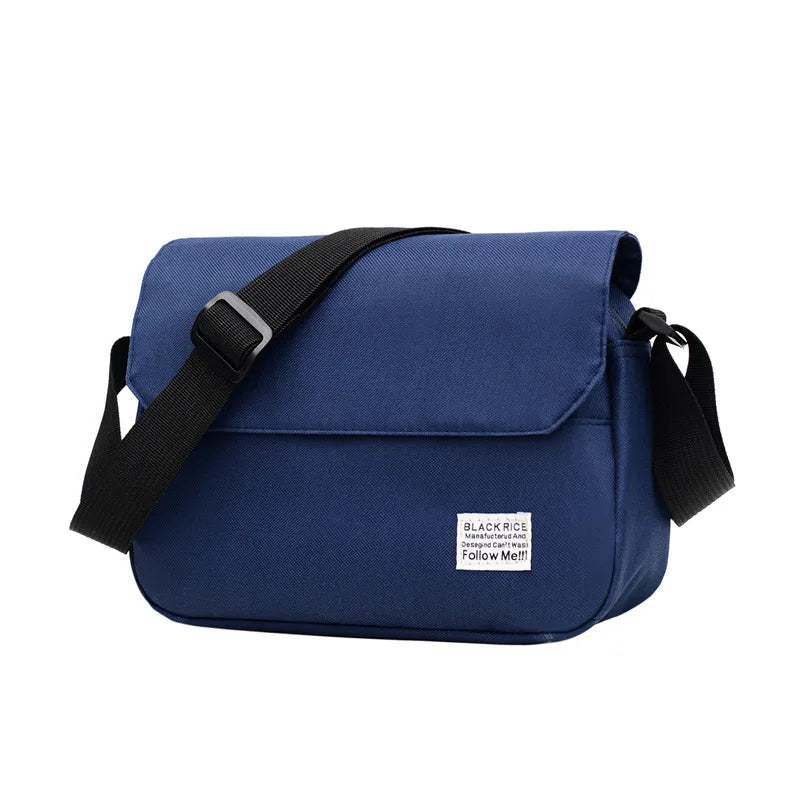 Men Small Oxford Shoulder Messenger Bags Solid Leisure Satchels Crossbody Street