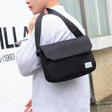 Men Small Oxford Shoulder Messenger Bags Solid Leisure Satchel
