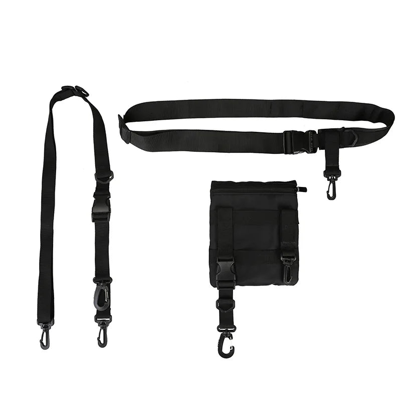 Men Small Square Shoulder Bag Mini Hip Hop Style Casual Crossbody Bag