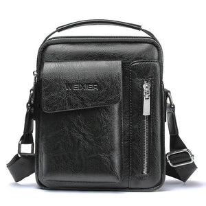 Men Softy Crossbody Bag Retro Messenger Handbag