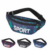 Sports Print Waist Pack Shoulder Bag Crossbody Bag Couple Mode