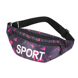 Sports Print Waist Pack Shoulder Bag Crossbody Bag Couple Mode