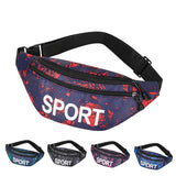 Sports Print Waist Pack Shoulder Bag Crossbody Bag Couple Mode