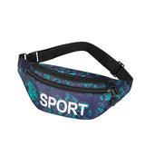 Sports Print Waist Pack Shoulder Bag Crossbody Bag Couple Mode