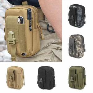 Men Tactical Belt Molle Waist Pouch Waist Pack Military Camouflage Bag Packs