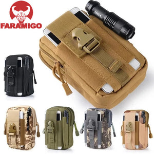 Men Tactical Molle Pouch Belt Waist Pack Bag Small Pocket Military Waist Pack