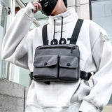 Men Tactical Vest Waist Bag Hip-hop Chest Rig Bag for Men