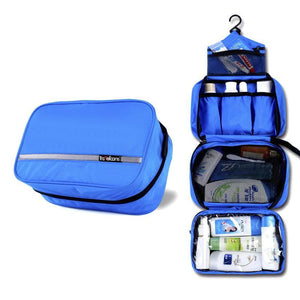 Men Toiletry Bag Nylon Hook Cosmetic Makeup Toiletries Storage Travel Organizer