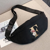 Canvas Crossbody Bag Outdoor Sports Chest Pack Women Men Messenger Bag