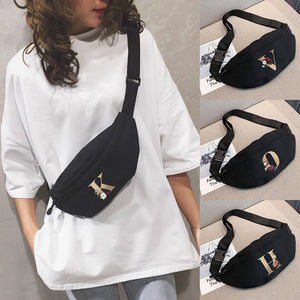 Canvas Crossbody Bag Outdoor Sports Chest Pack Women Men Messenger Bag