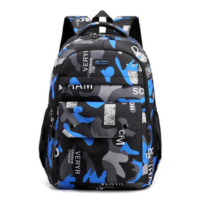 Camouflage Travel Laptop Backpack for Teenage Boys