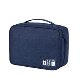 Men Travel Cable Storage Digital Bag Gadget Organizer Waterproof Pouch