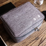 Men Travel Cable Storage Digital Bag Gadget Organizer Waterproof Pouch