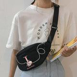 Personalized Name Waist Bag Phone Belt Pouch Fanny Pack Letter Print