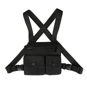 Men Waist Bag Hip-hop Chest Rig Bag For Men Tactical Vest Pack